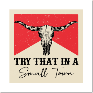 Try That In A Small Town Leopard Skull Posters and Art